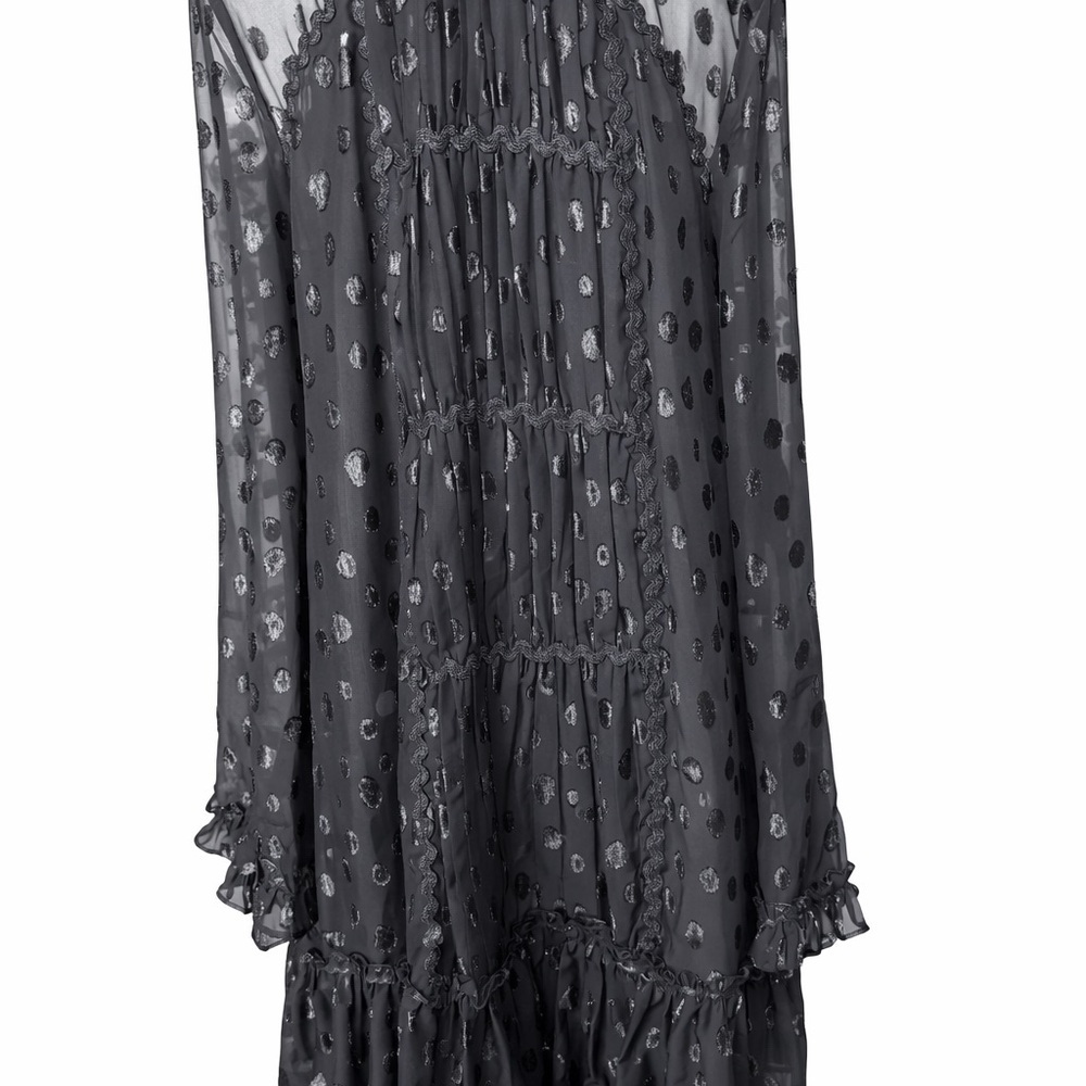 Max Studio London Swiss Dot Sheer Overlay Lined Dress | NWT - Picture 2 of 7